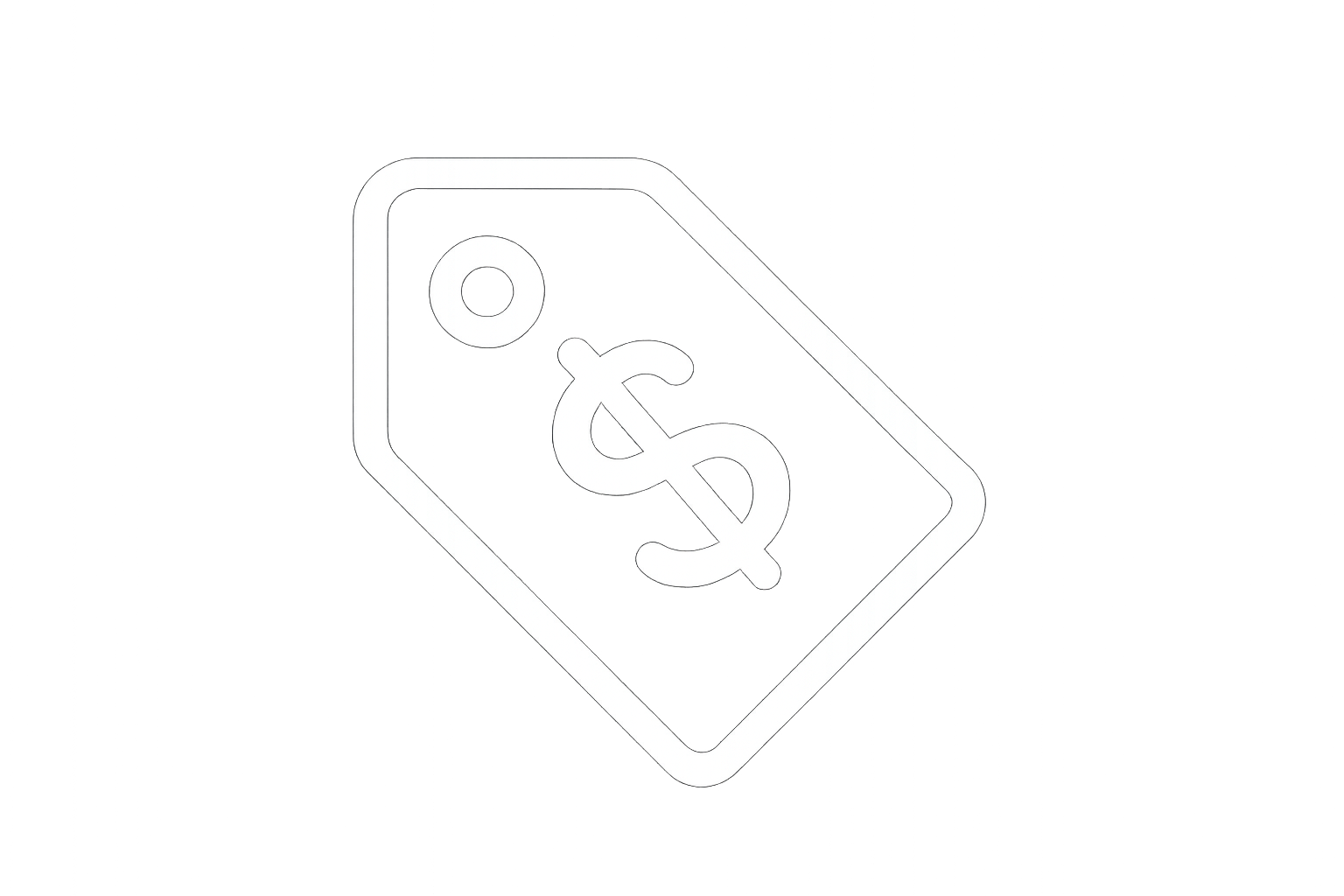 price icon in white